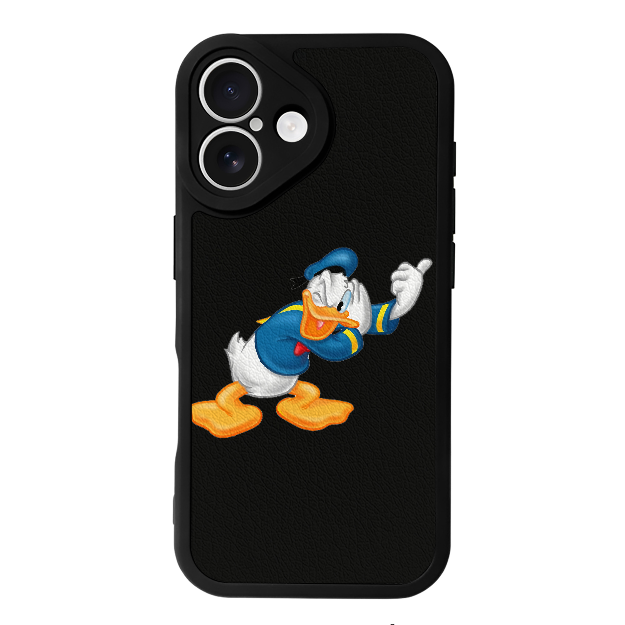 （画像用） ミッキーマウス Mickey Mouse 【iPhone 16シリーズ対応】シリコンスマホケース（レザー調） 材質：シリコン